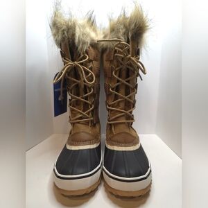 JBU Tan and Black Winter Boots with Fur TrimJBU Jambu Ella midcalf waterproof 7W